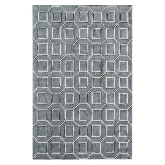 Modacrylic Area Rug in Gray (8 ft. L x 5 ft. W (30 lbs.))
