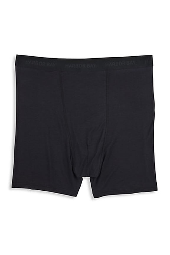 Modal 4 Inch Stretch Boxer Briefs Black Beauty 3XL