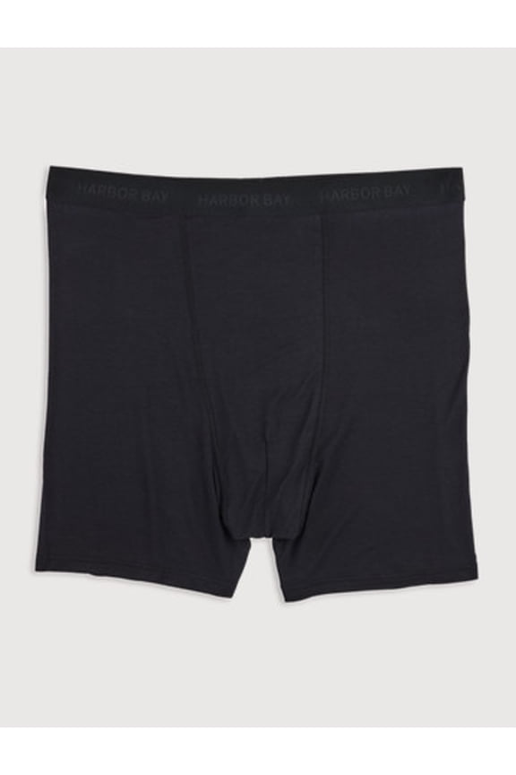 Modal 4 Inch Stretch Boxer Briefs Black Beauty 4XL