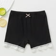 thumbnail image 1 of Modal Boyshorts for Girls Lace Splice Elastic High Waisted Underwear Shorts Toddlers Kids Solid Stretchy Soft Under Dress Short 2-10 Years, 1 of 3