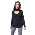 thumbnail image 1 of Modal Long Sleeve  Choker Top, 1 of 3