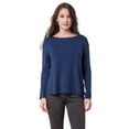 thumbnail image 1 of Modal Long Sleeve Drop Shoulder A Line Top, 1 of 3