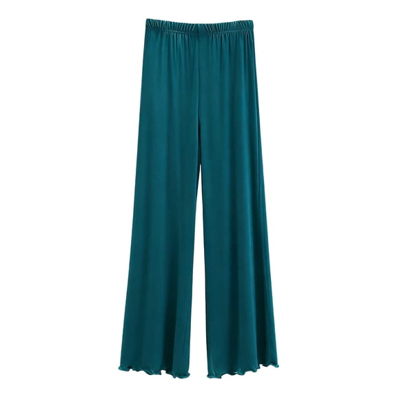 Modal Pajama Pants for Women Elastic Waist Soft Cozy Lounge Pants Loose Wide Leg Pj Bottoms Sleepwear