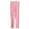 thumbnail image 1 of Modal Pajamas Pants for Women Soft Casual Loose Fit Solid Elastic Waist Going Out Sleepwear Pant with Pockets Breathable Tapered Trousers, 1 of 5