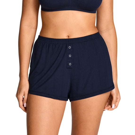 Delimira Women's Natrelax Pajamas Bottoms Modal Relaxed Fit Sleep Lounge Summer Ribbed Casual Sleepwear