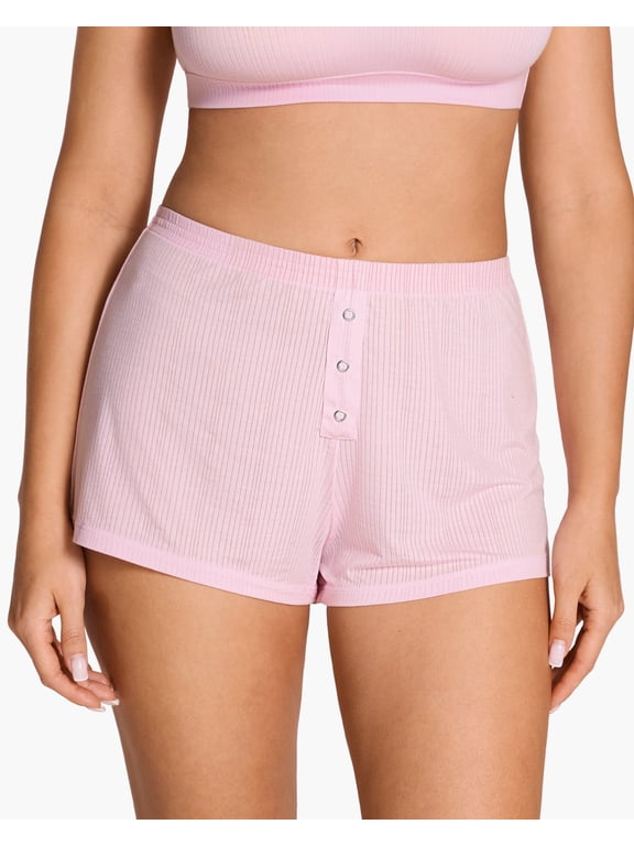 Women's Natrelax Pajamas Bottoms Modal Relaxed Fit Sleep Lounge Summer Ribbed Casual Sleepwear