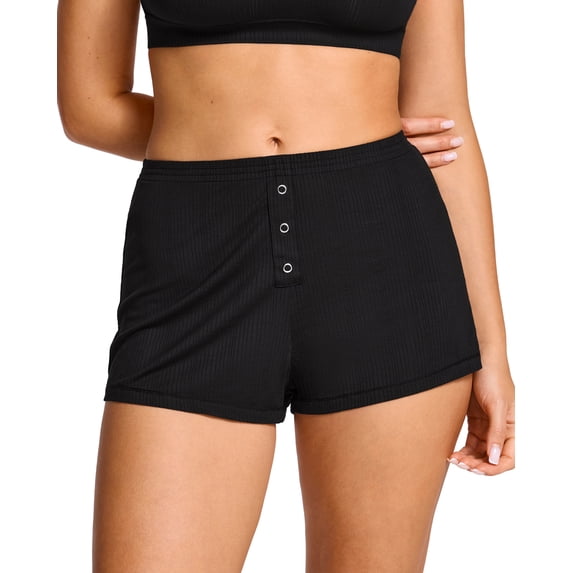 Delimira Women's Natrelax Pajamas Bottoms Modal Relaxed Fit Sleep Lounge Summer Ribbed Casual Sleepwear