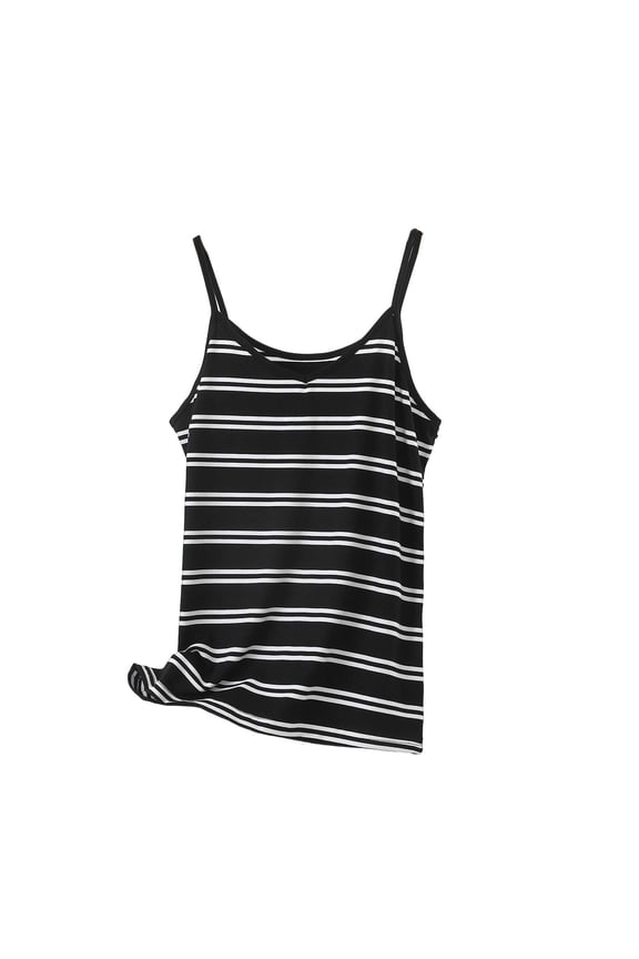 Modal Tank Top for Women Plus Size Striped Camisole Summer Cropped Spaghetti Strap Cami V Neck Sleeveless Tanks Slim Fit T-Shirt Spring Casual Blouse 2026 Fashion Outfits