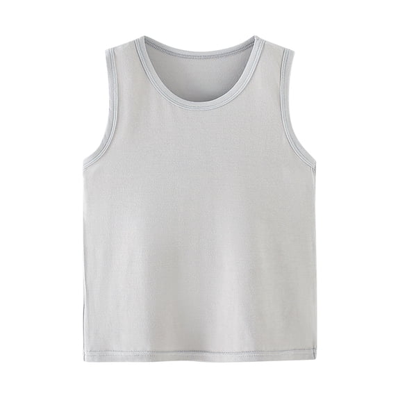 Modal Toddler Tank Tops for Baby Boys Girls Everyday Undershirts Ultra Soft Comfy Sleeveless Basic Tee Shirt (11T, Gray)