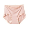 thumbnail image 1 of Modal Underwear for Women Thin Seamless Breathable Pants Extended Cotton Crotch Briefs Solid Color Panties, 1 of 3