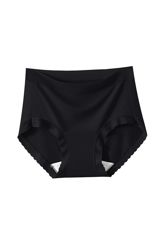 Modal Underwear for Women Thin Seamless Breathable Pants Extended Cotton Crotch Briefs Solid Color Panties