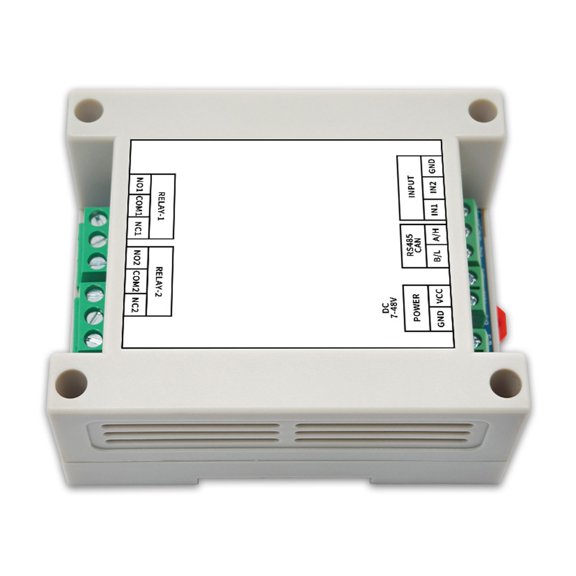 Modbus RTU Relays Module with RS485 CAN Interfaces, 2Input 2Output Channel NO COM NC Contacts for Controller Systems