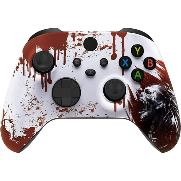 Modded Wireless Controller for Microsoft Series X/S & One - Compatible With All Shooting Games - Rapid Fire, Dropshot, Akimbo & More (X/S Bloody Zombie)