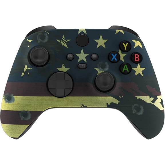 Modded Wireless Controller for Microsoft Series X/S & One - Compatible With All Shooting Games - Rapid Fire, Dropshot, Akimbo & More (X/S US Flag)