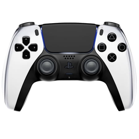 ModdedZone CHROME SILVER Custom UN-Modded Controller Unique Design for PS5 OEM OEM Authentic Controller