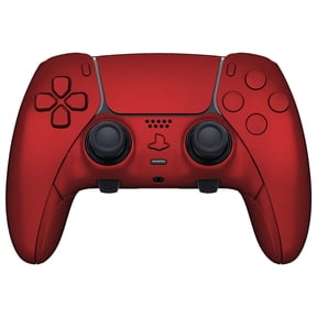 ModdedZone Edge Video Game Controller for PS5, Red