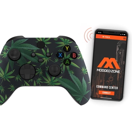 ModdedZone Xbox One X Custom Rapid Fire Wireless Video Game Controller for Xbox One, Multi-color