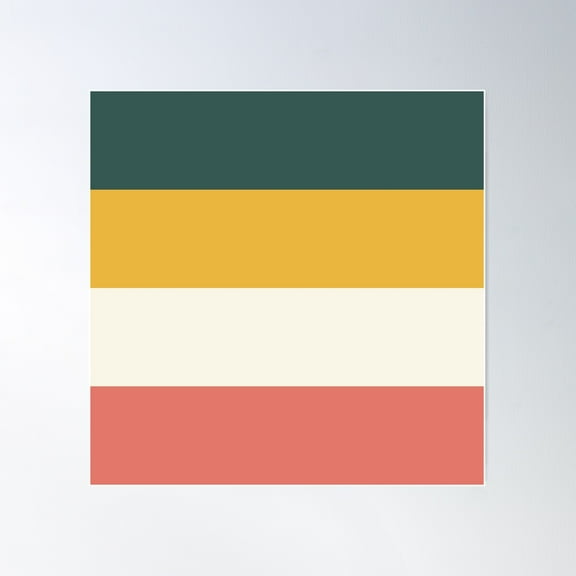 Mode, A Sherwin Williams Inspired Color Combination Exotic Colour Patterns Poster Wall Art, Modern Wall Decor For Living Room Bedroom, 24x24 UNFRAMED