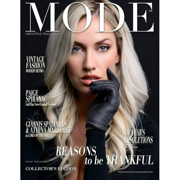 Mode Lifestyle Magazine - Reasons to be Thankful: Collector's Edition - Paige Spiranac Cover (Paperback)