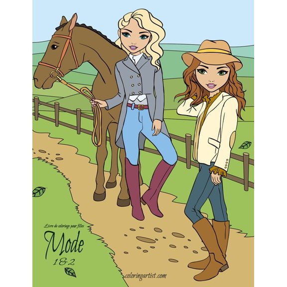 Mode Livre de coloriage pour filles Mode 1 & 2, Book 12, (Paperback)
