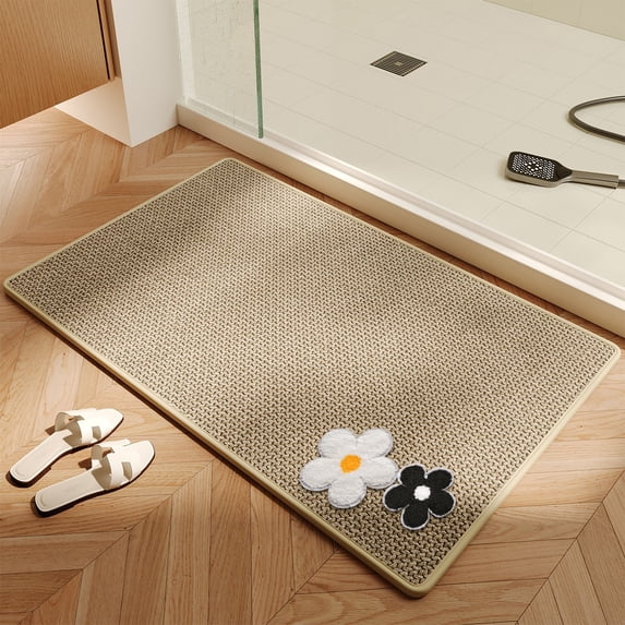 Mode Washable Non Slip Rubber Backing Kitchen Rugs Doormat, Absorbent Kitchen Floor Mats Front of Sink Kitchen Mats for Floor Home Decor 16x24 Inch
