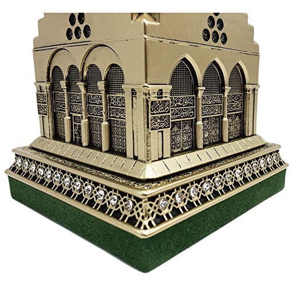 Modefa Islamic Turkish Table Decor Showpiece Gift Sculpture Figure | Al-Masjid an-Nabawi Medine The Prophets Mosque (Gold)