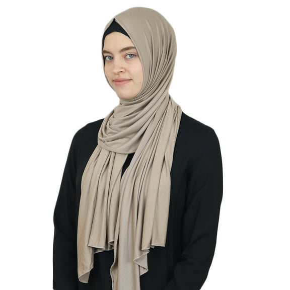 Modefa Premium Jersey Hijab Shawl - (Mink)
