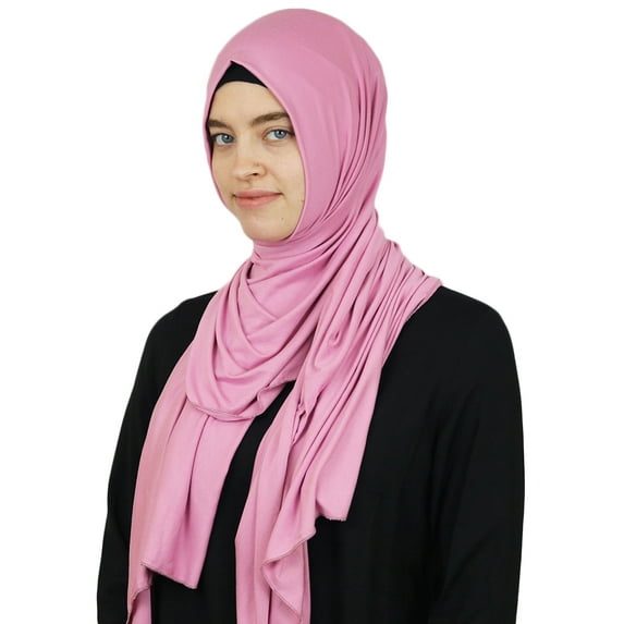 Modefa Premium Jersey Islamic Hijab Headscarf Wrap Shawl - (Sweet Pink)