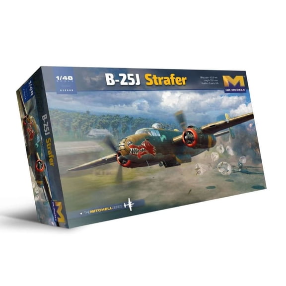 Model 01F009 1/48 B-25J Strafer Medium Bomber Assembly Model Kit