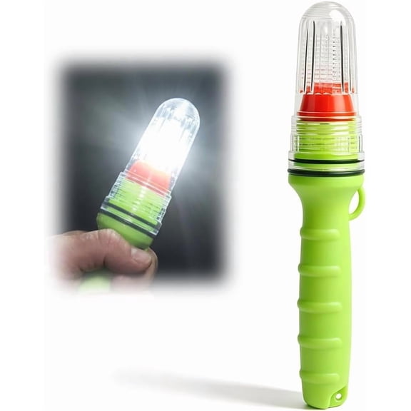 Model 2026 LED Marine Signal Light—a Coast Guard-certified electronic marine distress signal light; it can also serve as an emergency signal light for vessels, fishing nets, and life rafts. (Blue)