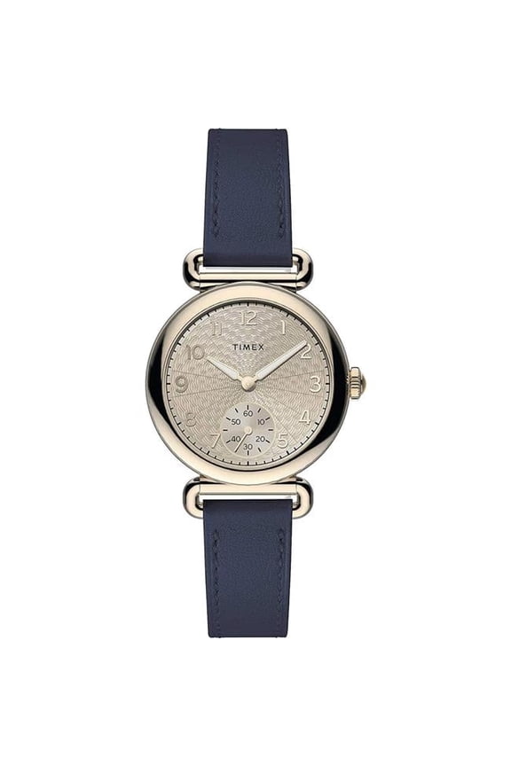 Model 23 -Tone Leather Ladies Watch, Rose Gold