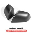 thumbnail image 1 of Model 3 Matt carbon-Futhope Car ABS Paste Side Door Mirror Cover For Tesla Model 3 Model Y 2021-2024 highland Auto Exterior Sides Rearview Cover, 1 of 7