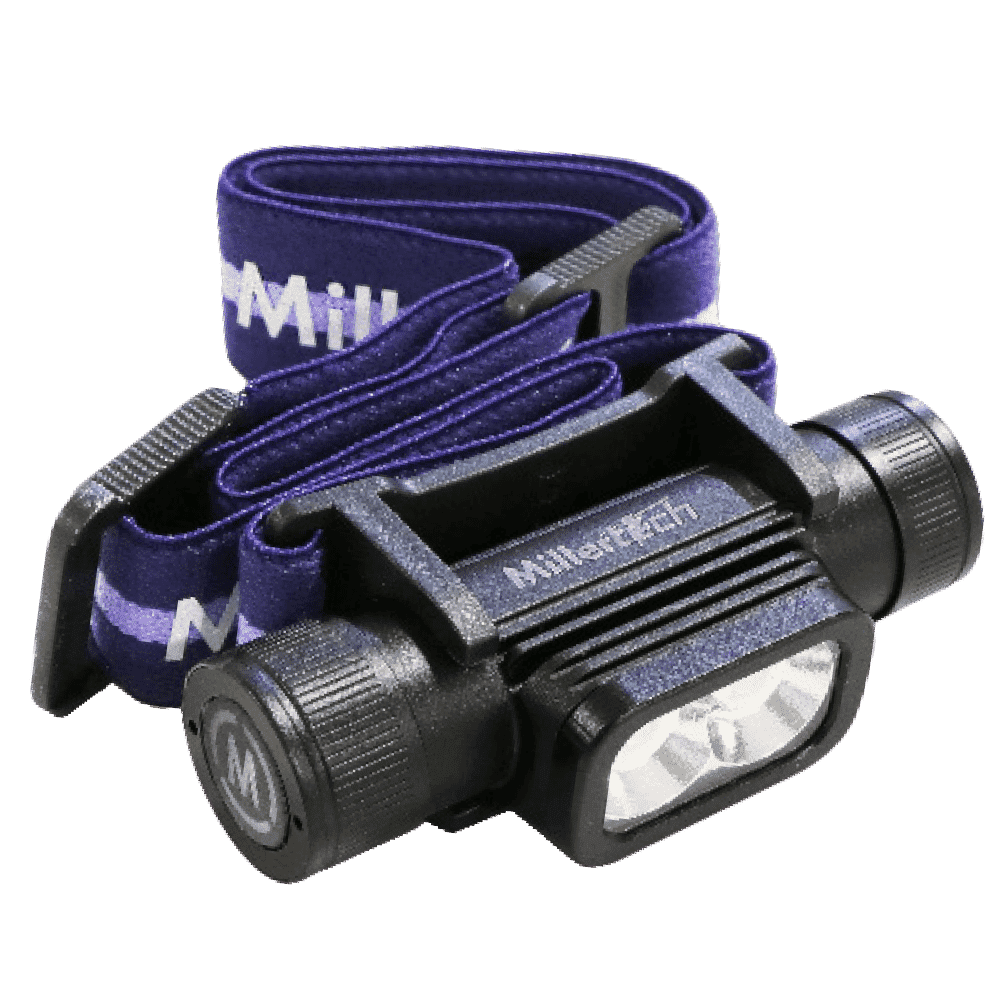 Model 555 Double Power (2nd Gen) Rechargeable Millertech LED Headlamp