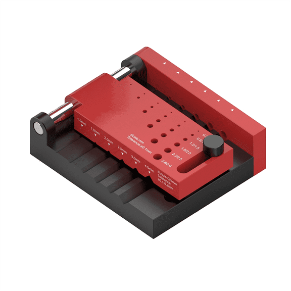 Model Borehole Positioner Locator Model Tool Round Rod Center Drilling Fixture Hobby Making Accessories Tools DIY,1 x Model Borehole Positioner Locator,Red