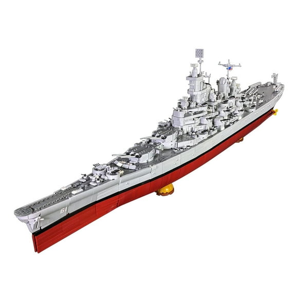 Model Building Blocks Set for USS Iowa BB-61 Battleships Warship MOC Bricks Toys 8042pcs