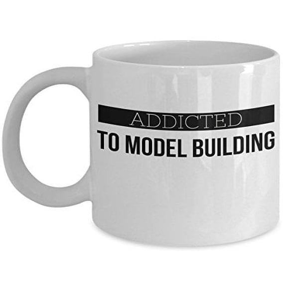 Model Building 11 oz Coffee Mug - Inspirational Gift for Hobbyists White Ceramic