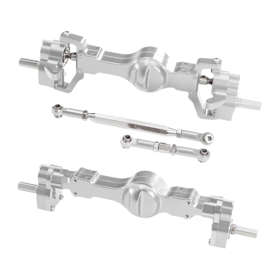Model Car Axle RC Front Rear Axle Assembly Aluminum Alloy Durable Replacement Parts for 1/16 RC Car Enthusiasts