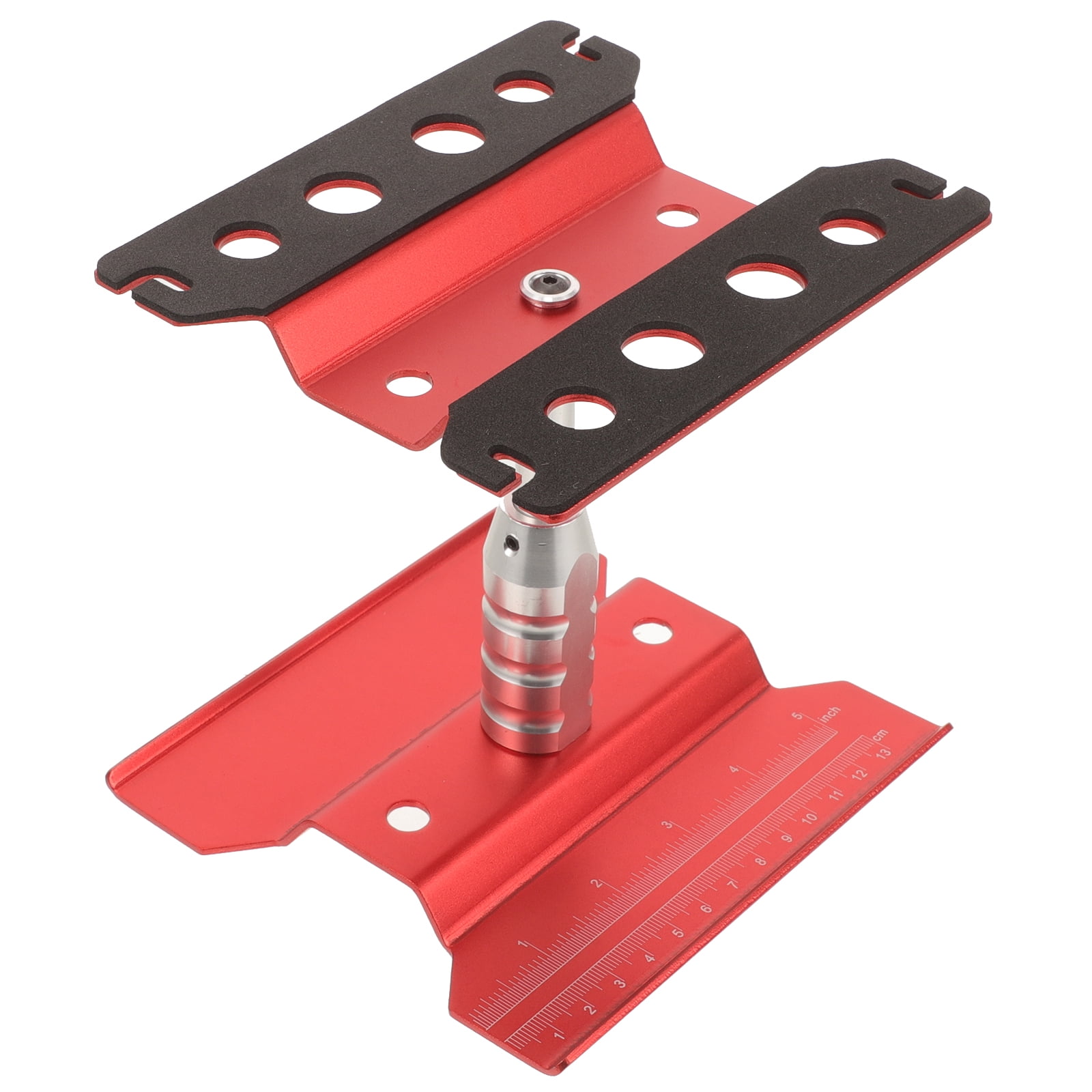 RC Car Repair Work Stand – Aluminum Alloy Stand For 1/8 & 1/10 Scale RC Trucks, Red - View #7