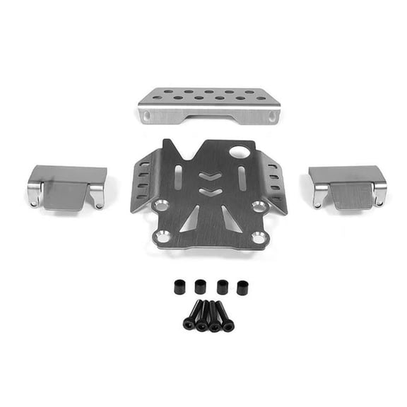 Model Car Skid Guard Board Stainless Steel for Remote Control Car Protective Chassis Guard Remote Control Car H12Y