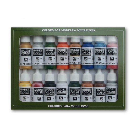 Model Color Paint Set - Folkstone Basic Colors