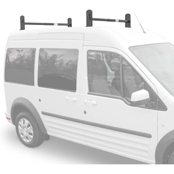 Model Compatible   Utility Drilling Van Roof Ladder Rack System - Matte