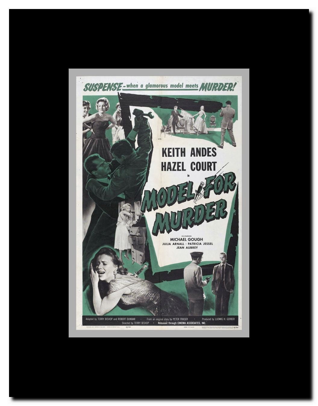 Model For Murder Framed Movie Poster