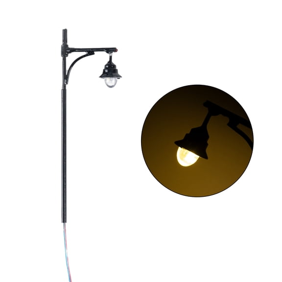Model Garden Street Light Lamps Warm Light Post Lamp Railway Track Light Layout