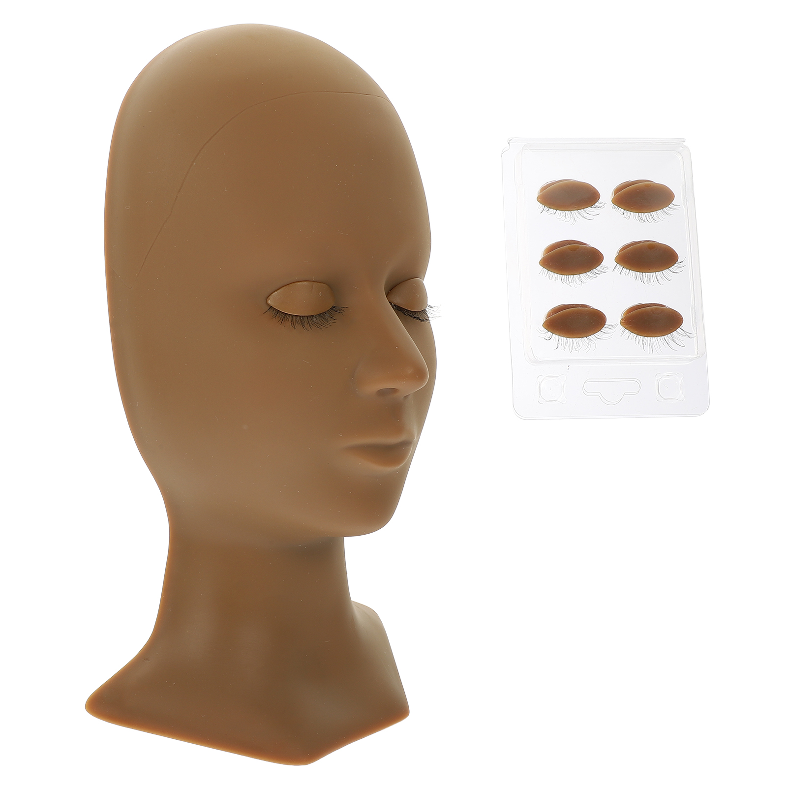 Model Grafted Eyelashes Eyelid Removable Mannequin Make Up Silicone
