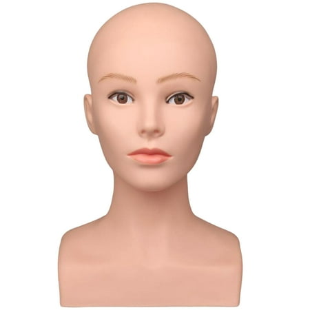 Model Head Mannequin Stand and Holder Head Soft Touch, Female, Manikin,