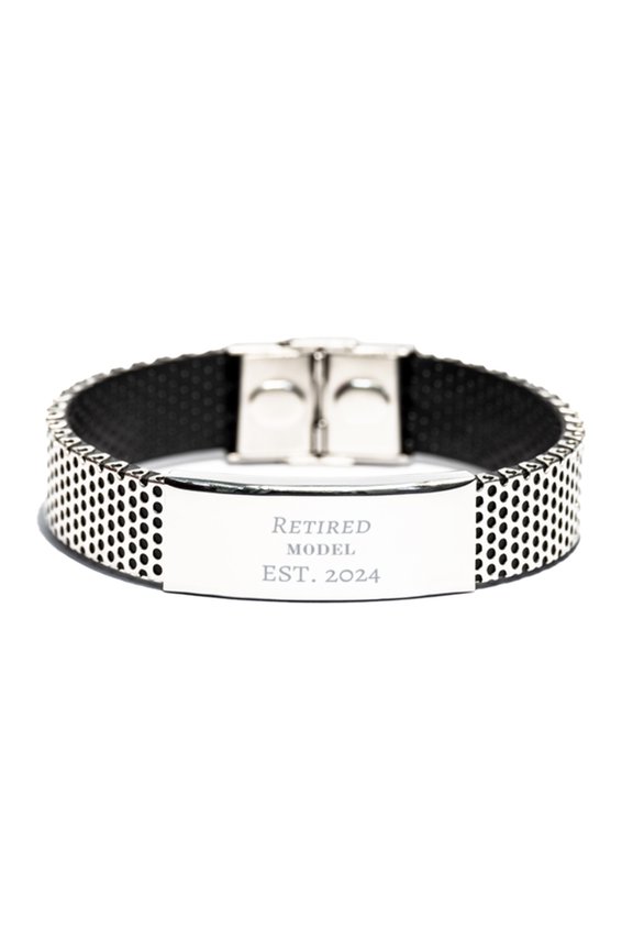 Model Inspirational Engraved Stainless Steel Bracelet Perfect for Graduation and Birthday Gift