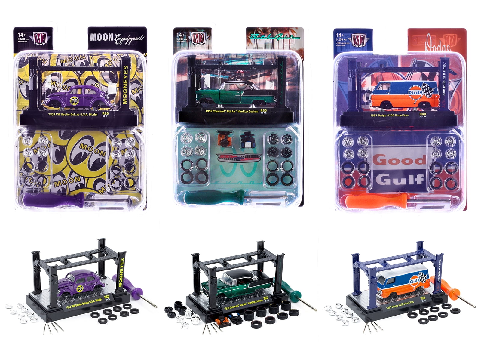 Model Kit 3 piece Car Set Release 80 Limited Edition to 9600