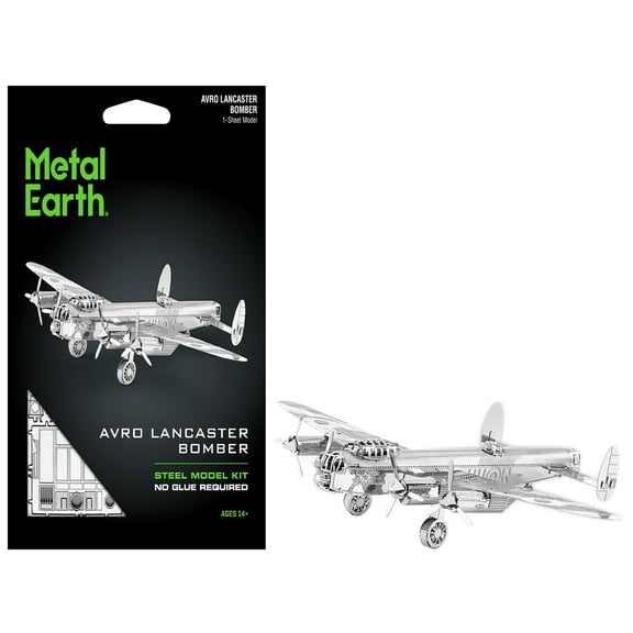 Model Kit Avro Lancaster Bomber Aircraft "Royal Air Force" (Moderate Difficulty) Steel Model by Metal Earth