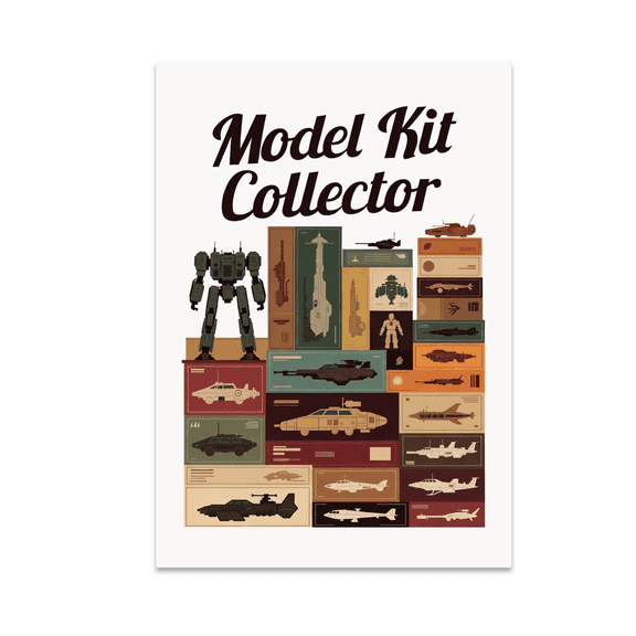 Model Kit Collector Poster Art - Model Kit Enthusiast - 13x19 Poster Print
