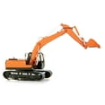 Model Kit Excavator Orange and Black (Challenging Difficulty) Steel